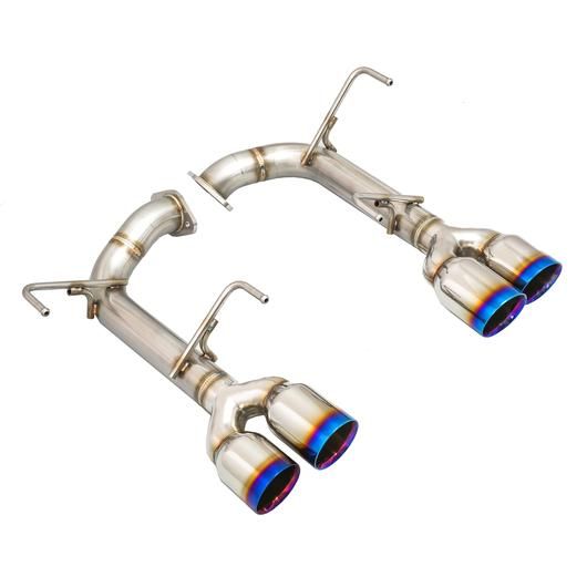 REMARK STAINLESS STEEL AXLE BACK EXHAUST - BURNT DOUBLE WALL TIPS - 2015-2021 WRX, 2015-2021 STI