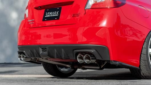 REMARK SPT STYLE AXLE BACK EXHAUST - DOUBLE WALL BURNT TIPS - 2015-2021 WRX, 2015-2021 STI