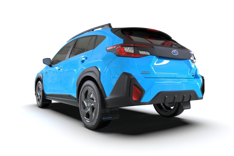 Rally Armor Black UR Mud Flap White Logo - 2024+ Subaru Crosstrek