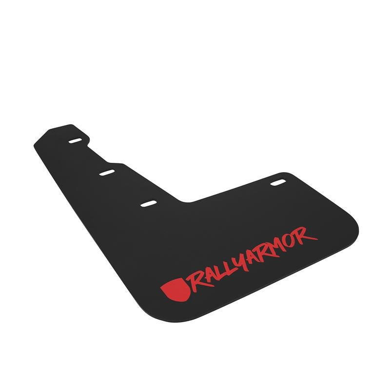 RALLY ARMOR UR MUDFLAPS - NEW ERA - BLACK/RED LOGO - 2015-2021 WRX, 2015-2021 STI