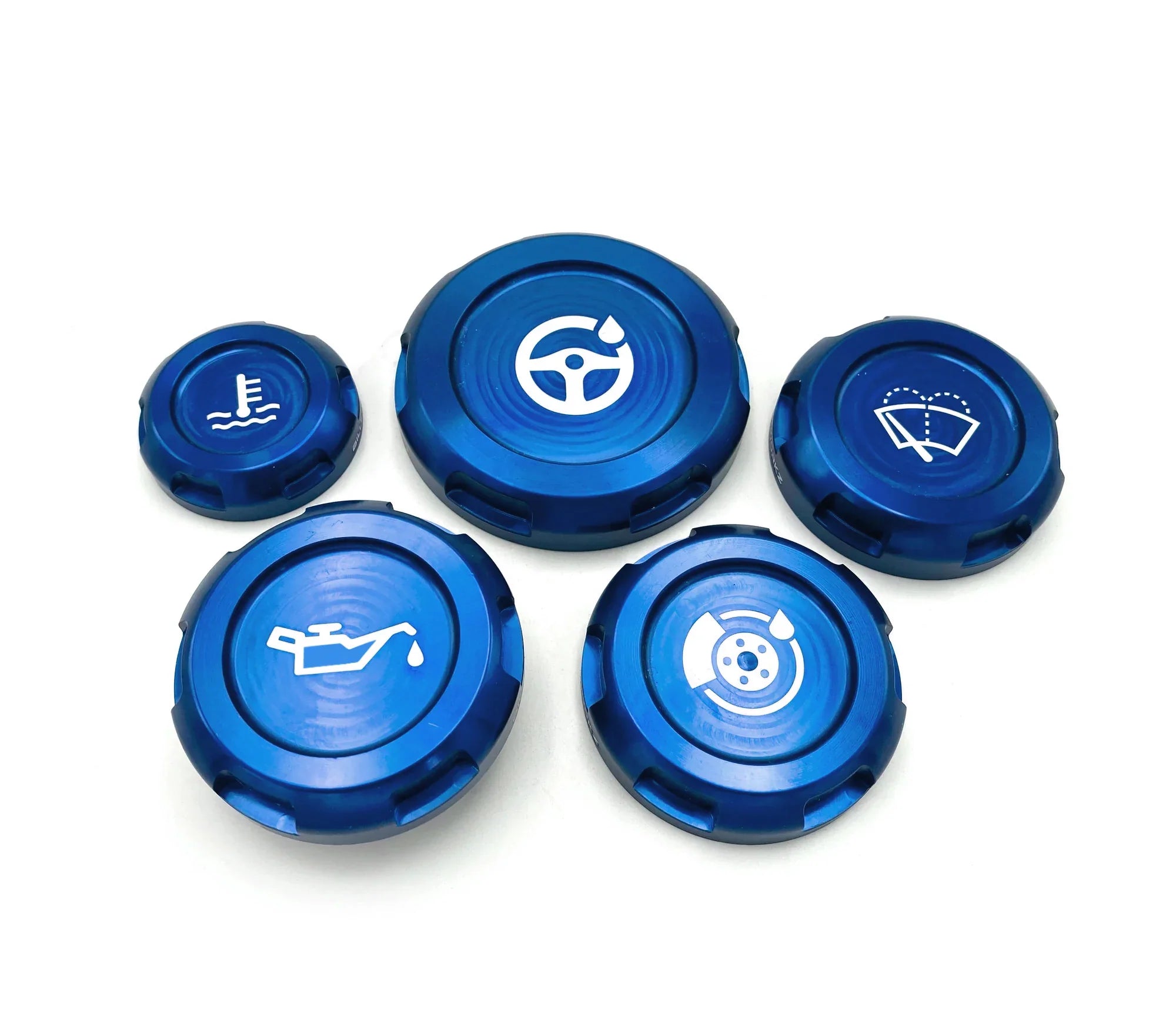 BILLETWORKZ ENGINE BAY CAPS - ZERO SERIES - FLUID ENGRAVING - 2015+ STI