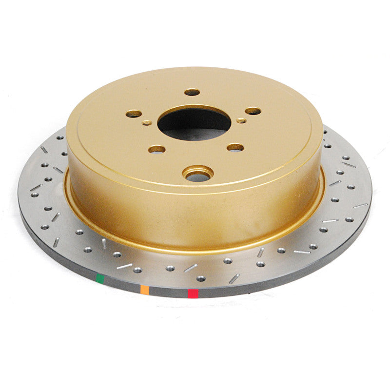 DBA 4000 Series Drilled + Slotted Rear Rotor - 2008-2014 WRX, 2015-2021 WRX w/ Steel Calipers, 2009-2013 FXT