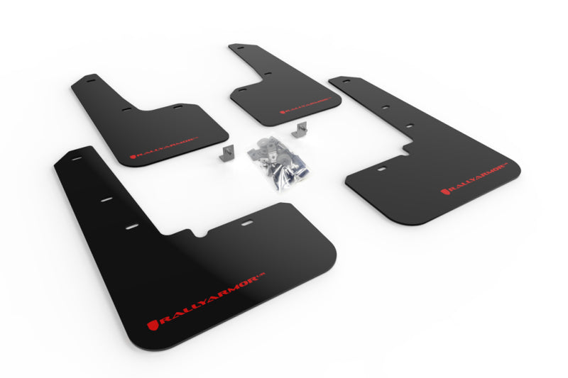 Rally Armor UR Black Mud Flap w/ Red Logo  - 2020-2025 Subaru Outback
