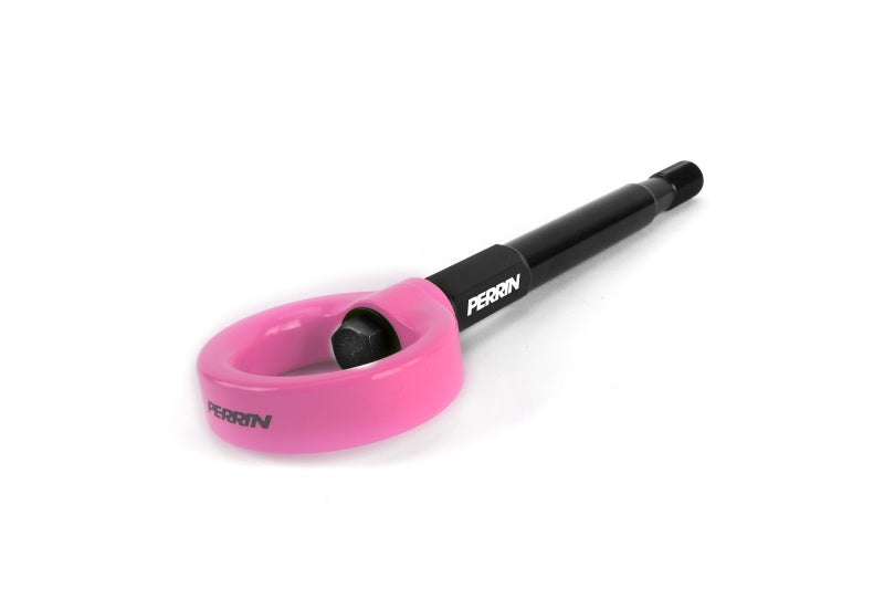 Perrin Front Tow Hook Kit - Front - Pink - 13-21 Forester, 18-21 Crosstrek, 17-23 Impreza,  2022+ WRX, 2022+ BRZ