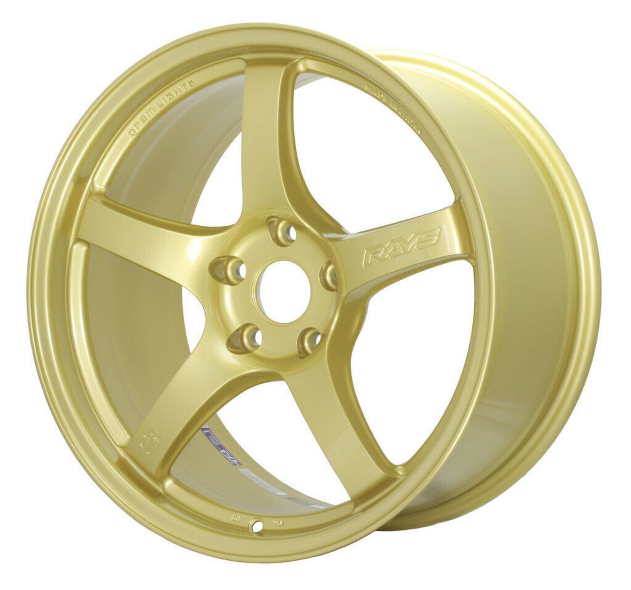Gram Lights 57CR 18x9.5 +38 5x114.3 E8 Gold Wheel