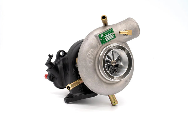 Forced Performance Green Turbocharger - 84mm inlet - External WG w/Oil Line - 04-21 STI, 02-07 WRX
