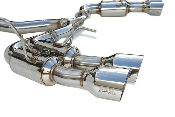 Invidia Gemini R400 Stainless Steel Catback Exhaust w/ Polished Quad Tips - 2022+ WRX