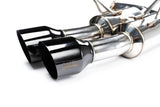 Invidia Gemini R400 Stainless Steel Catback Exhaust w/ Signature Series Black Quad Tips - 2022+ WRX