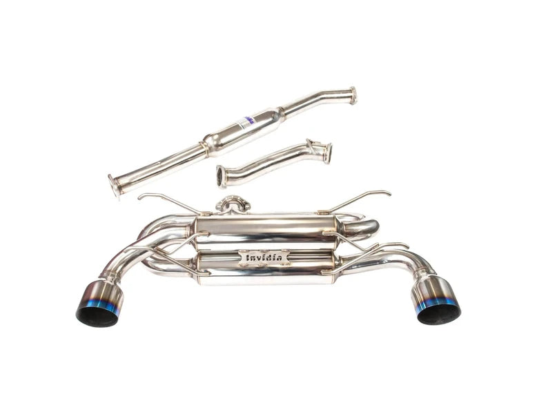 Invidia Gemini R400 Dual Titanium Tip Exhaust - 13-21 BRZ, 2022+ BRZ
