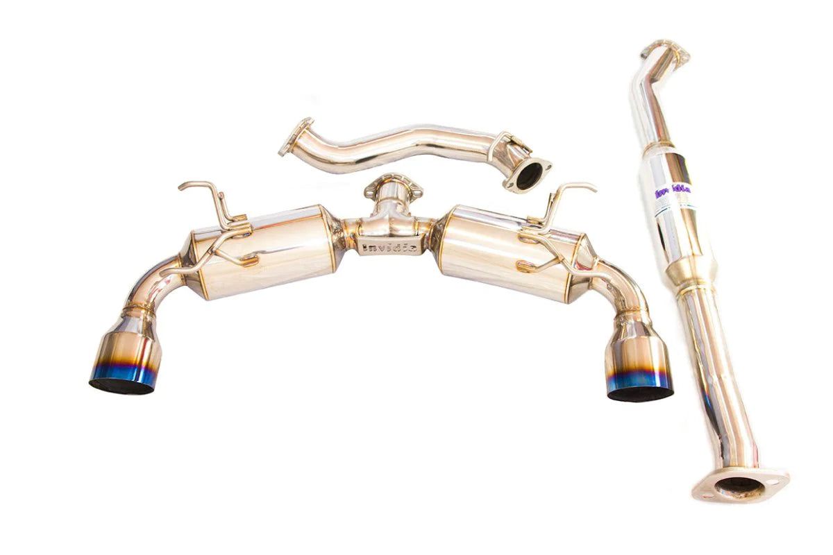 【riyotayu】 Invidia N2 Dual Burnt Titanium Tip Exhaust - 2013-2021 BRZ, 2022+ BRZ