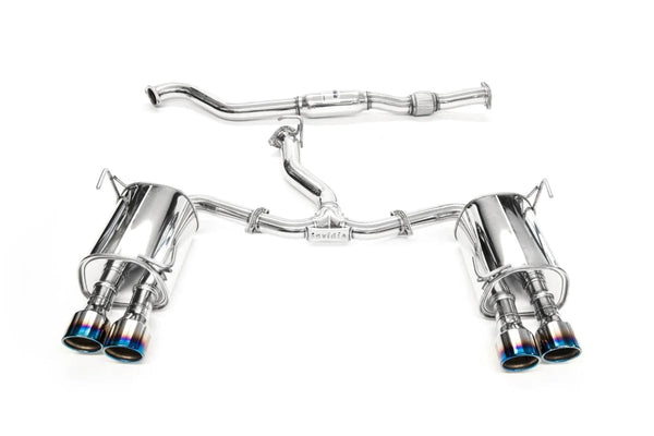 Invidia Q300 Cat Back Exhaust w/ Double Wall Titanium Tips - 15-21 STI, 15-21 WRX