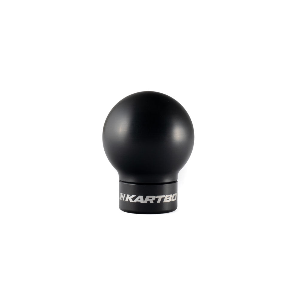 Kartboy StackLock Tarmac Shift Knob Kit - Black Delrin Ball - SS Core - Black & Red Trim Rings