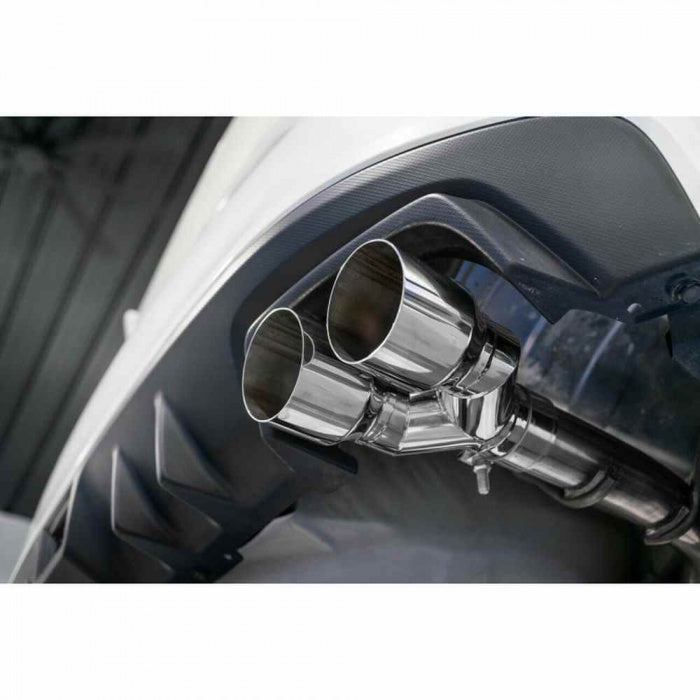 MBRP 2.5in Dual Split Rear Exit w/ 3.5in Tips - T304 - 2015-2021 WRX, 2015-2021 STI