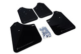 RALLY ARMOR UR MUDFLAPS - BLACK/GREY LOGO - 02-07 IMPREZA, 02-07 WRX, 04-07 STI