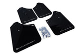 RALLY ARMOR UR MUDFLAPS - BLACK/SILVER LOGO - 02-07 IMPREZA, 02-07 WRX, 04-07 STI