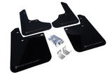 RALLY ARMOR UR MUDFLAPS - BLACK/GREY LOGO - 08-11 IMPREZA, 08-10 WRX