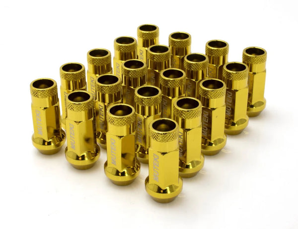 Muteki SR48 12X1.25 Open Ended Lug Nuts - GOLD