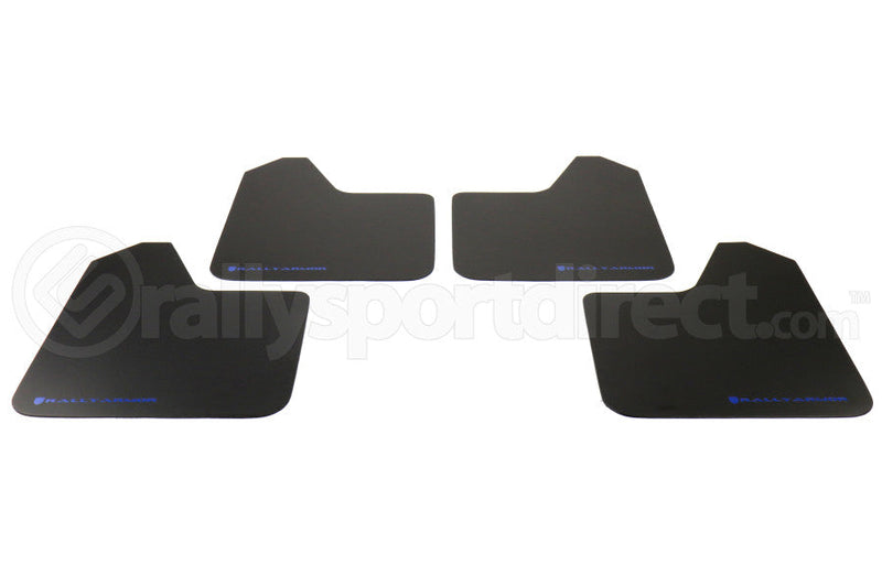 RALLY ARMOR BASIC MUD FLAPS - BLUE LOGO - UNIVERSAL