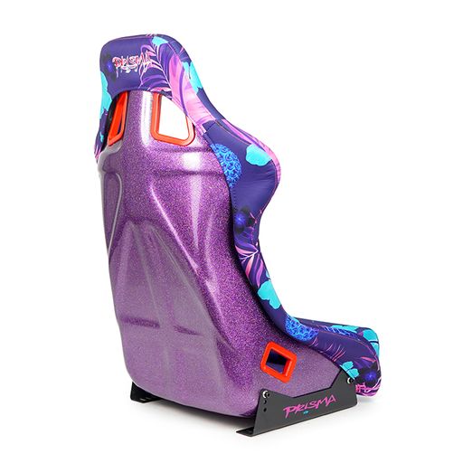 NRG PRISMA Bucket Seat PINA Version Purple Pearlized Back Violet Tropical Print - Medium