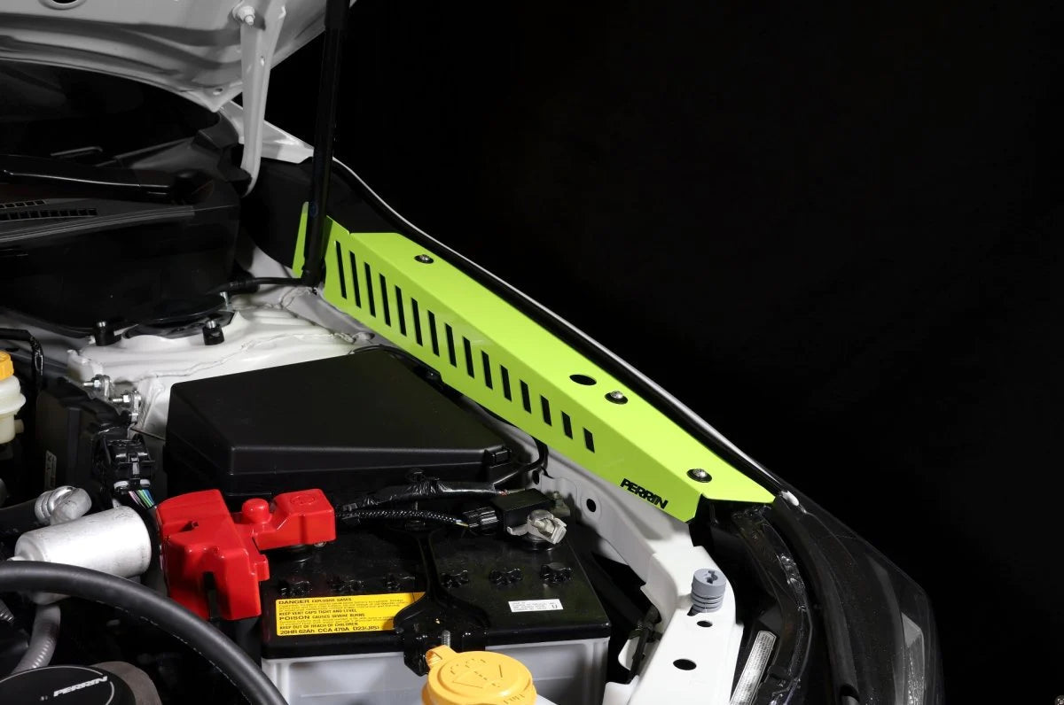 Perrin Fender Shroud Kit Neon Yellow - 2022+ WRX