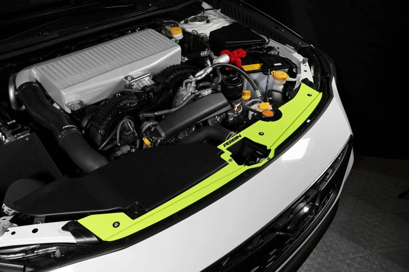 Perrin Radiator Shroud Kit Neon Yellow - 2022+ WRX