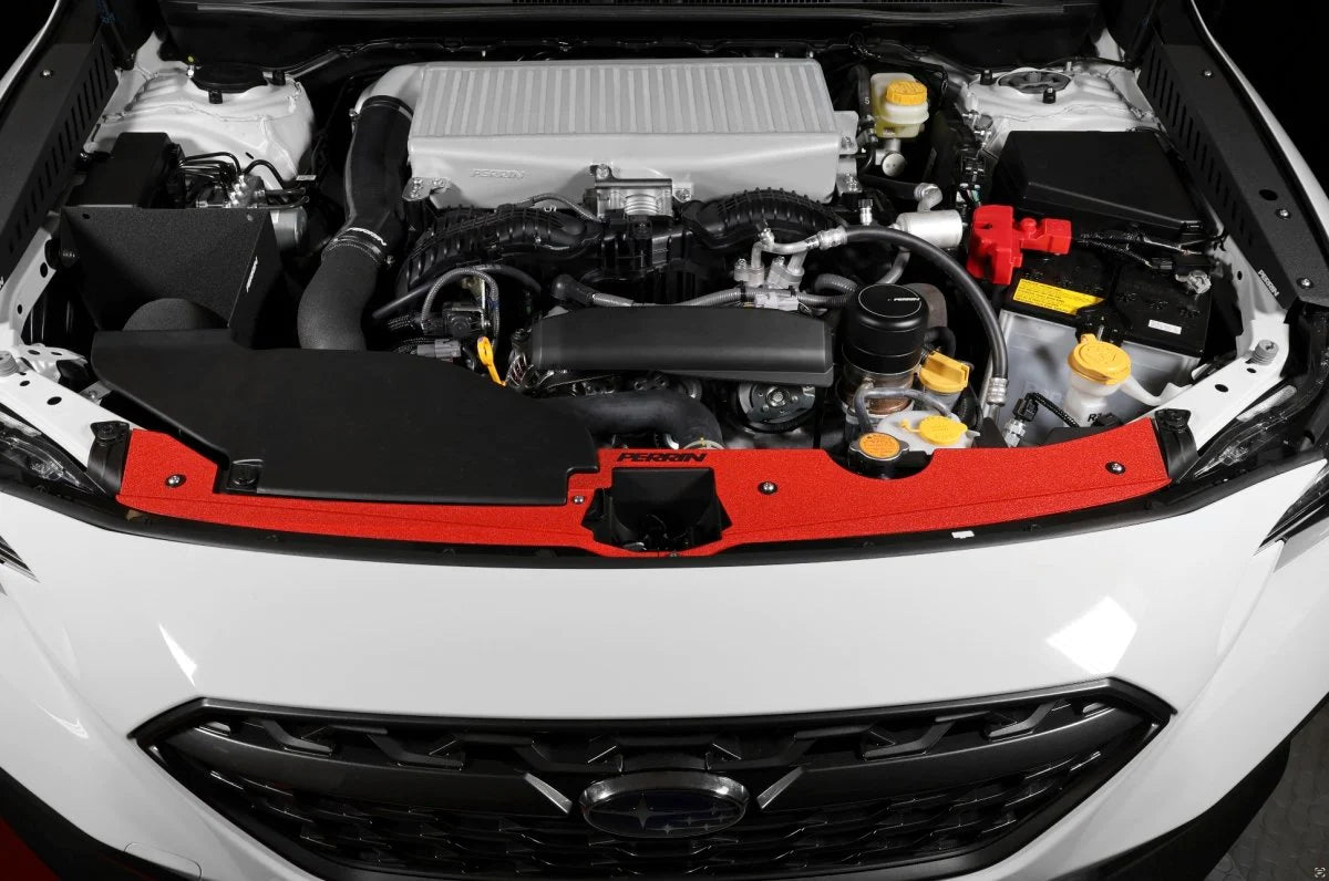 Perrin Radiator Shroud Kit Red - 2022+ WRX