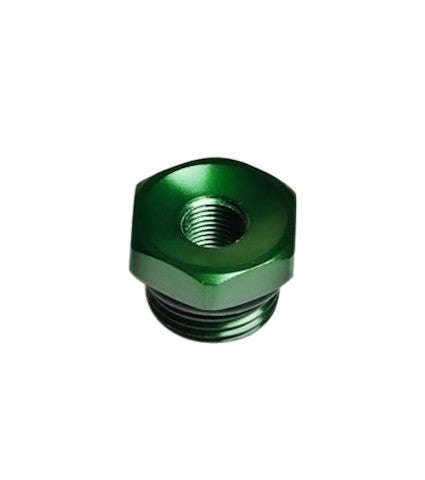 RADIUM ENGINEERING 8ANORB TO 1/8NPT FEMALE ADAPTER FITTING - GREEN