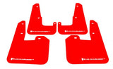 RALLY ARMOR UR MUD FLAPS - RED/WHITE LOGO - 11-14 WRX SEDAN, 11-14 STI SEDAN