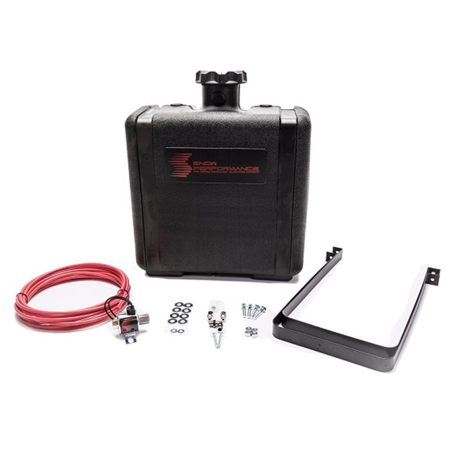 Snow Performance 7 Gal. Water-Methanol Tank Upgrade Quick-Connect Fittings (W/Brackets, Solenoid, Hose & All Necessary Fittings) (15Lx17Hx9W) - UNIVERSAL
