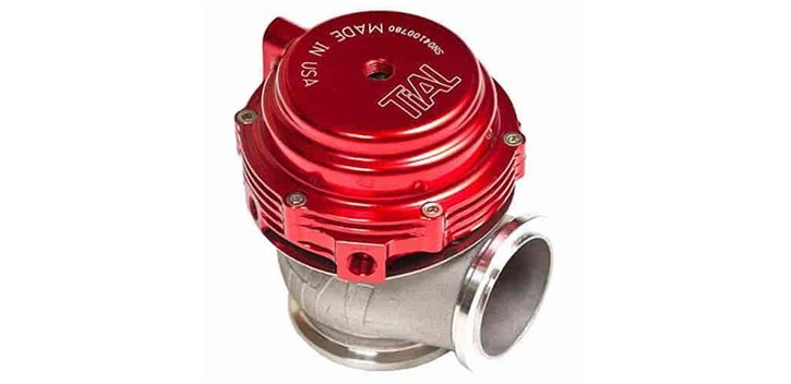 TiALSport MVS 38mm Wastegate (All Springs) w/V-Band Clamps - Red - Uni