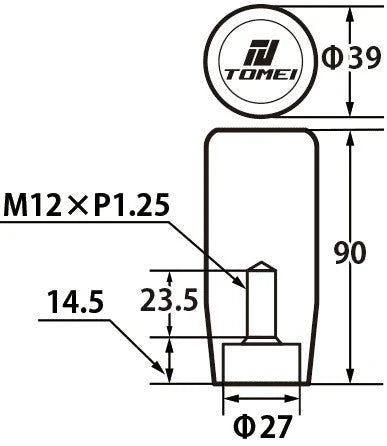 Tomei Duracon Shift Knob - M12x1.25 - 2022-2026 BRZ/GR86 MT