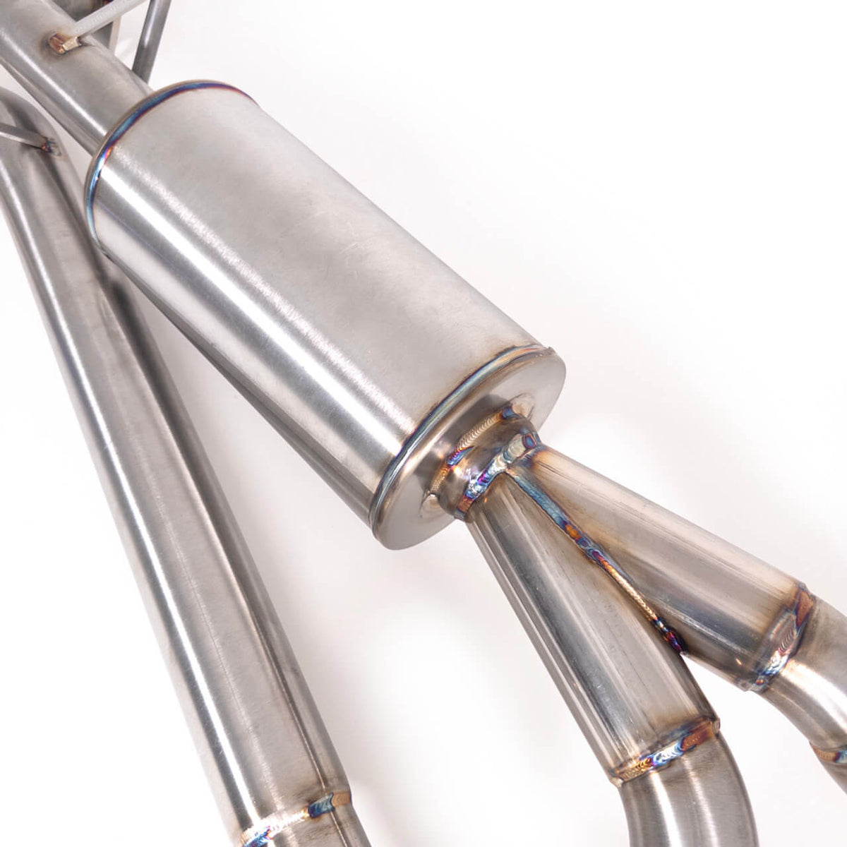NAMELESS PERFORMANCE Catback Exhaust - 5" Executive Mufflers - Quad Exit Neochrome Tips - 2024+ Impreza