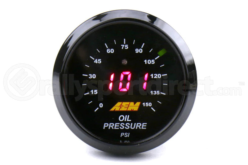 AEM Digital 52mm Oil Pressure Gauge - 150psi - UNIVERSAL