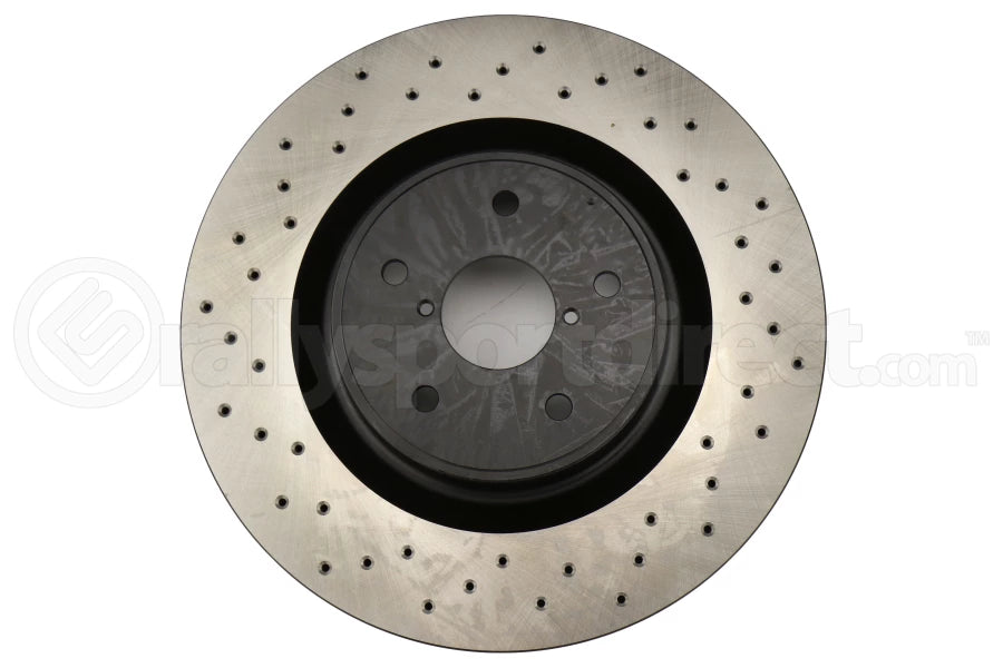 Stoptech Centric Premium Drilled Rotor Single - Front - 2018-2021 STI, 2024+ WRX TR/RS w/ Brembos