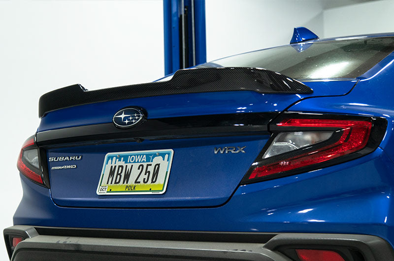 OLM CARBON FIBER LOW PROFILE TRUNK SPOILER - 2022+ WRX