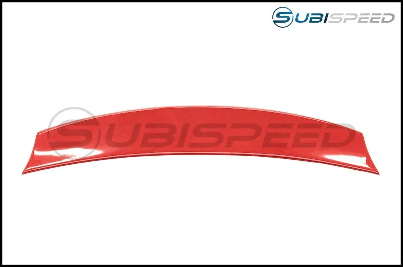 CLEARANCE - OLM Two Point Zero Paint Matched Duckbill Spoiler - Lightning Red (C7P) - 2015-2021 Subaru WRX & STI