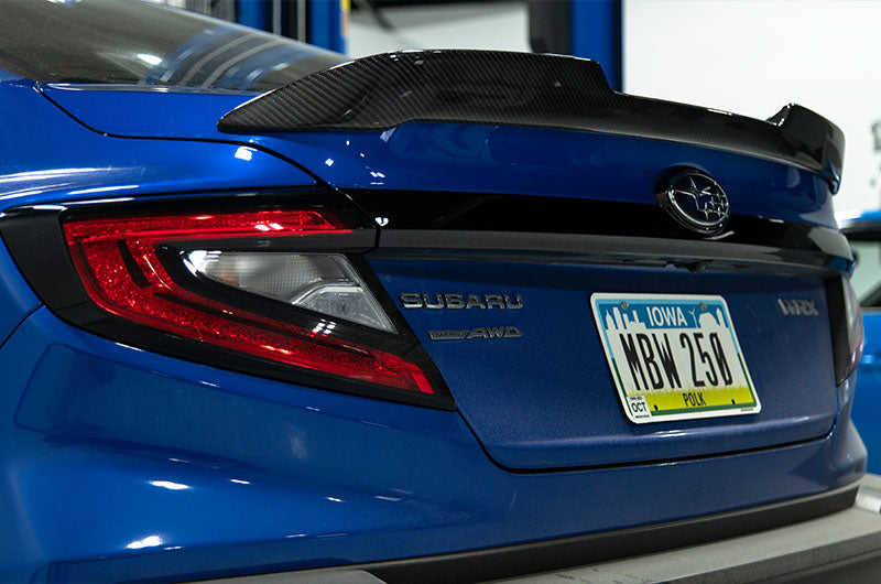 OLM CARBON FIBER LOW PROFILE TRUNK SPOILER - 2022+ WRX