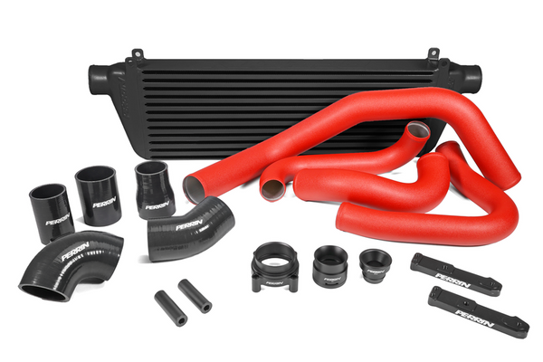 PERRIN FRONT MOUNT INTERCOOLER KIT - Red Tubes & Black Core - 2022-2023 WRX