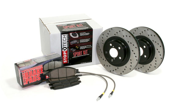 Stoptech Sport Kit Drilled Front - 03-05 WRX
