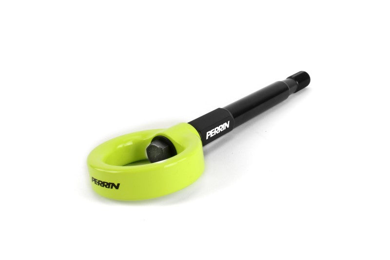 Perrin Front Tow Hook Kit - Front - Neon Yellow - 13-21 Forester, 18-21 Crosstrek, 17-23 Impreza,  2022+ WRX, 2022+ BRZ