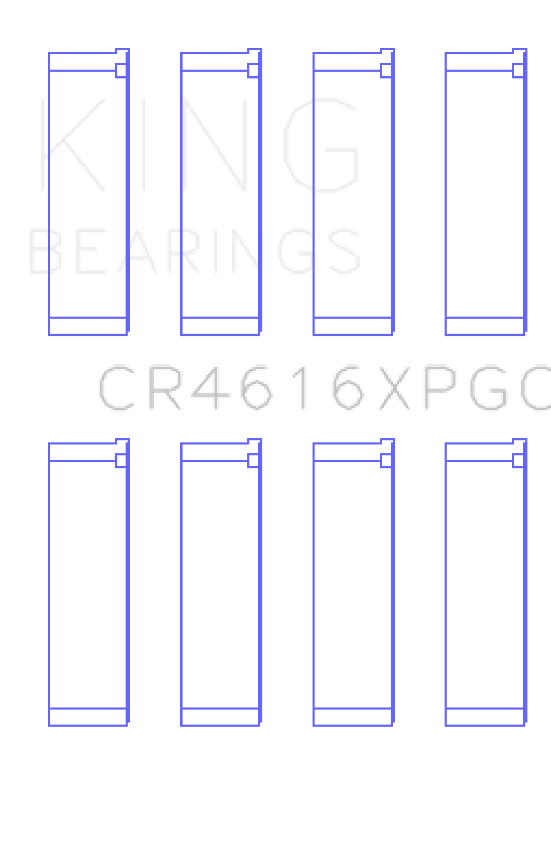 King .25 Oversized Tri-Metal Connecting Rod Bearing Set - 2013 - 2021 Subaru BRZ, 20152021 WRX