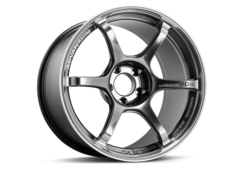 Advan RG-4 18x8.5 +44 5x114.3 Racing Hyper Black & Ring Wheel