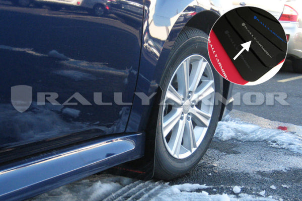 Rally Armor 2010-2014 Subaru Legacy UR Black Mud Flap w/ Silver Logo