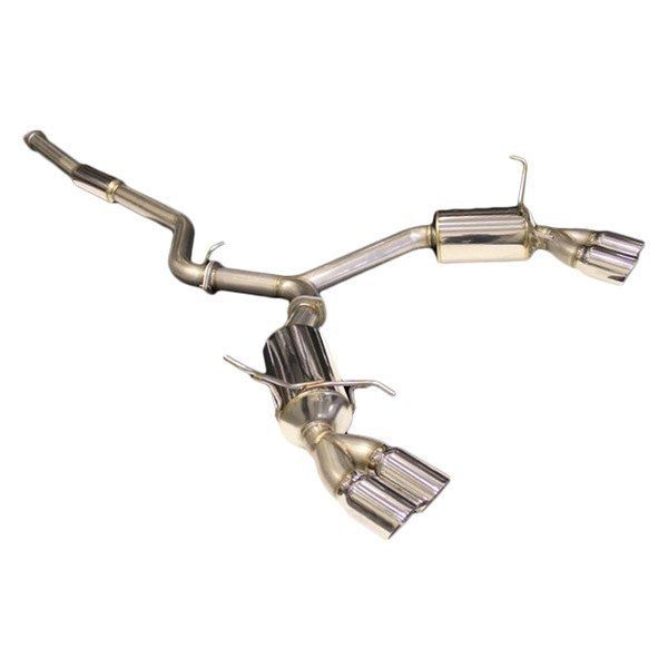 GREDDY EVOLUTION GT DUAL MUFFLER EXHAUST - 11-14 WRX SEDAN, 11-14 STI SEDAN