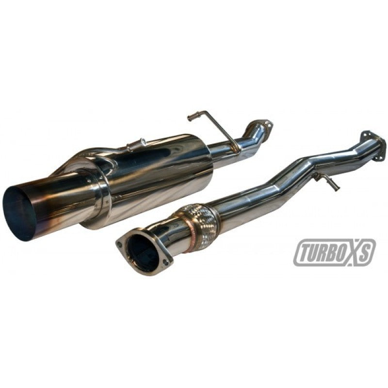 Turbo XS Cat Back Exhaust System Titanium Tip - 2002-2007 WRX, 2004-2007 STI