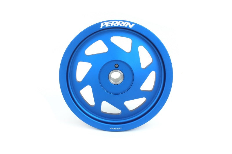 Perrin Crank Pulley - BLUE - 2019-2021 WRX, 2015-2016 Impreza, 2015-2019 Legacy, 2016-2018 Forester