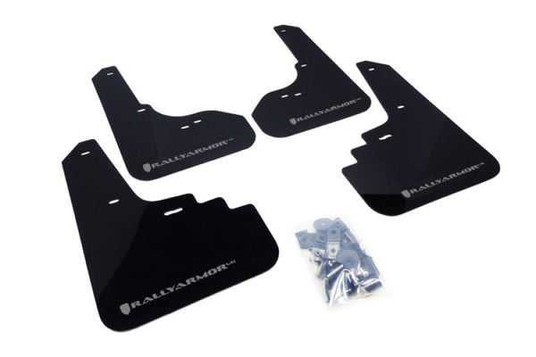 Rally Armor 2005-2009 Legacy GT and Outback UR Black Mud Flap w/ Silver Logo