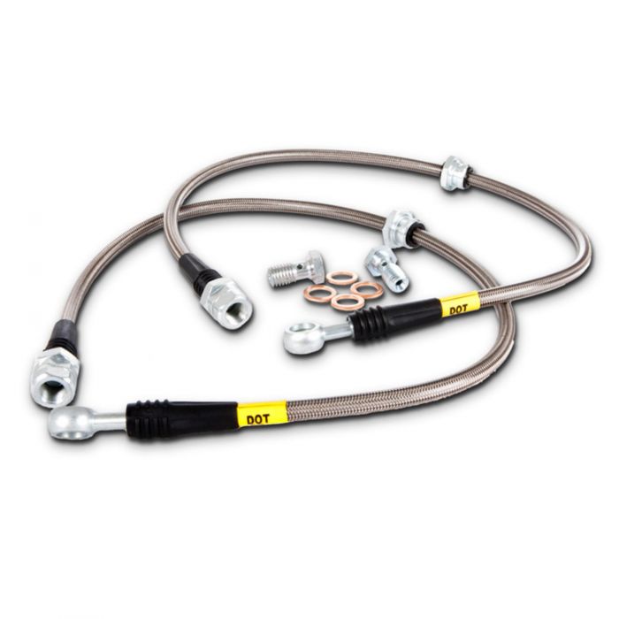 STOPTECH STAINLESS STEEL BRAKE LINES - FRONT - 06-07 WRX, 04-07 STI