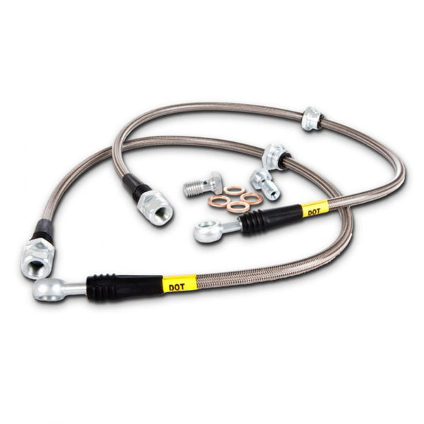 STOPTECH STAINLESS STEEL BRAKE LINES - REAR - 04-07 STI
