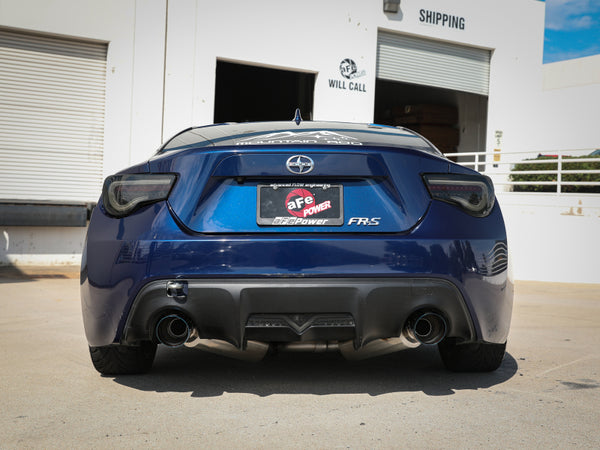 Takeda 2-1/2" 304 Stainless Steel Cat-Back Exhaust System -Burnt tips - 13-21 BRZ, 2022+ BRZ